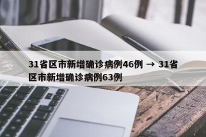 31省区市新增确诊病例46例 → 31省区市新增确诊病例63例